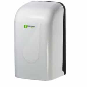 Porta papel higiênico interfolhado - equipamento para uso doméstico ou profissional. Saída de papel folha por folha que evita desperdício.