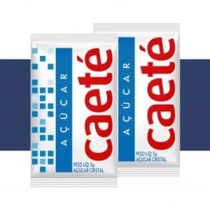 Açúcar cristal sachê 5g x 1000un Caeté