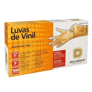 Luva vinil com pó 100 Un